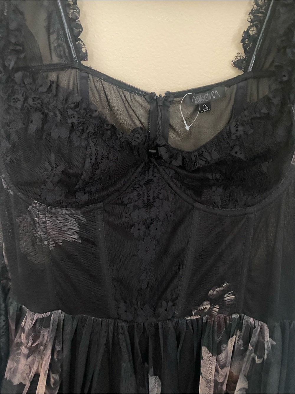Widow Sheer Gothic Maxi Dress - Picture 10 of 14